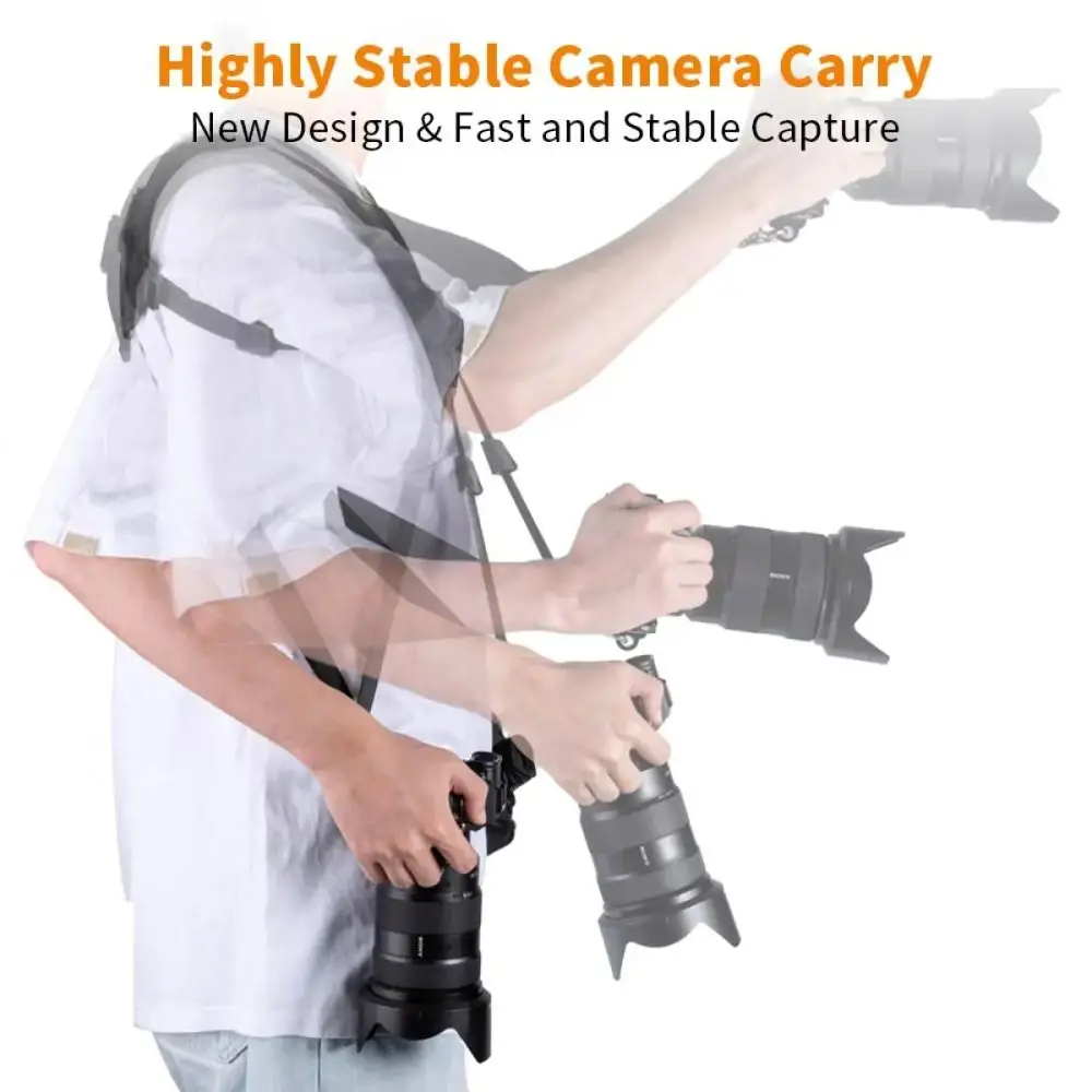 2024 Adjustable Camera Strap Quick Release Nylon Camera Strap Belt Metal Double Shoulder Strap for Canon Nikon Sony
