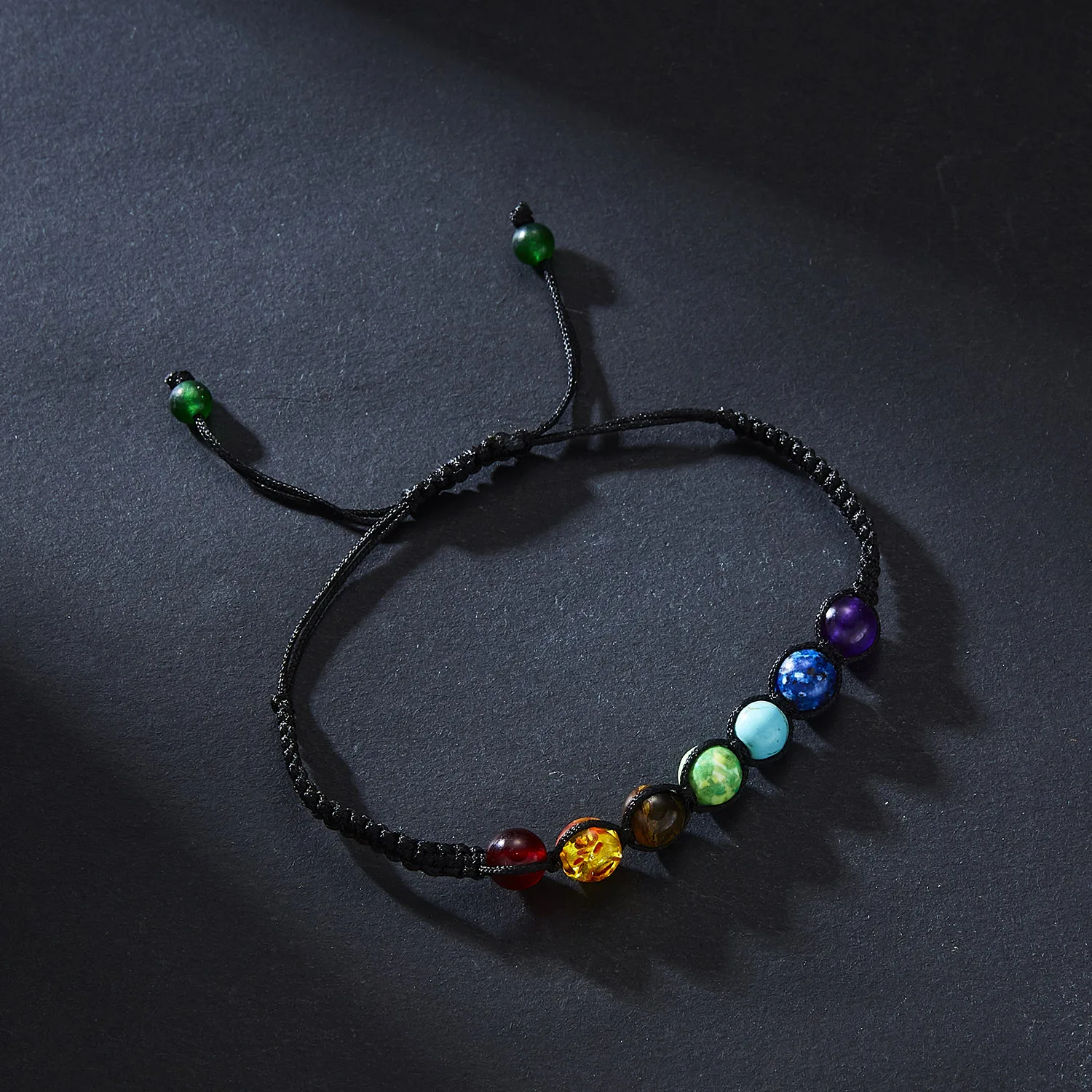 Classic 7 Chakra Beads Bracelet, Natural Stone Healing