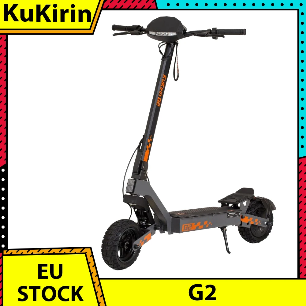 KuKirin G2 Folding Electric Scooter 800W Brushless Motor 10 Inch Vacuum Off-Road Tire EScooter 48V 15AH Battery Max Speed 45km/h