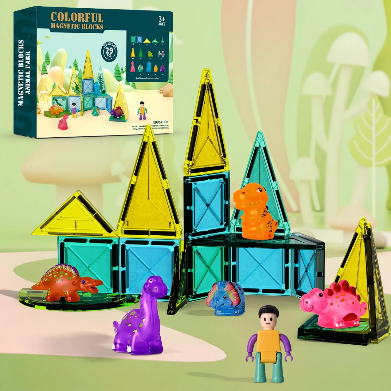 Magnetic Building Block Toy Set | 3D Stacking Magnets for Kids | STEM Educational Building Toys | Compact Portable Design (11.03