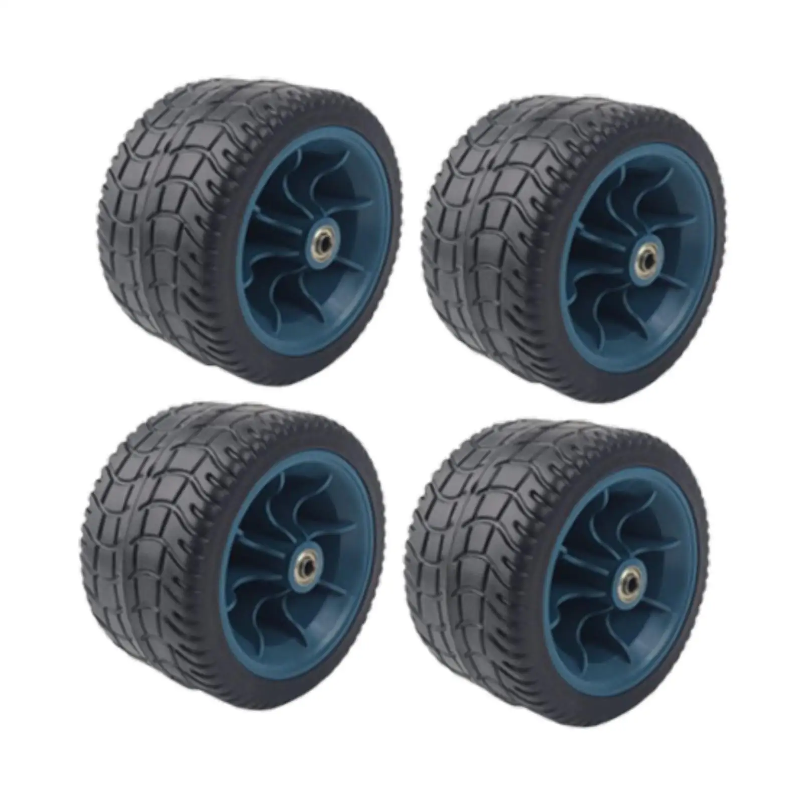 

4Pcs 7" Wheelbarrow Tire Assembly Trailer Heavy Duty for Trip Outdoor Indoor
