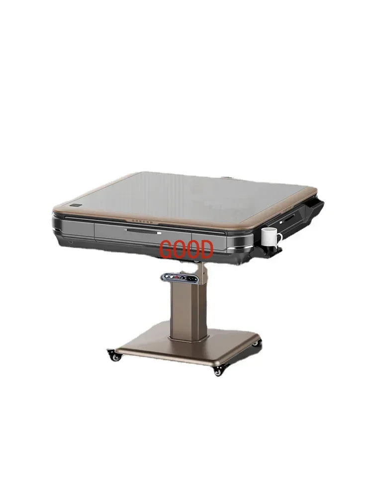 ~Y    2023 Electric Mahjong Machine Automatic Household Folding Heating Mute Mahjong Table Dining Table Dual-Use Machine Linen