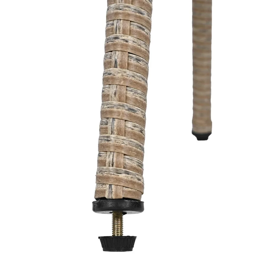 

Набор из 3 стульев для улицы, набор для чата, группа сидений из ротанга на 2 человека с двумя вращающимися стульями и квадратным столом для садового патио