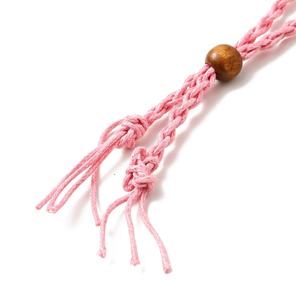 10 Stück geflochtene Wachsschnur für Makramee-Beutel, Halskettenherstellung, verstellbare Holzperlen, mehrfarbig, für austauschbaren Steinschmuck – Detail 10
