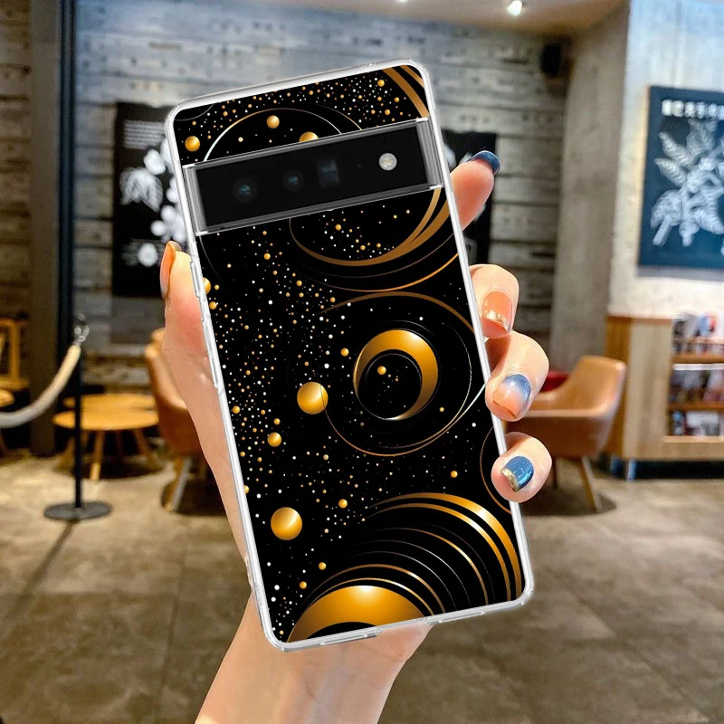 Beautiful Art Phone Case Cover for Google Pixel 8 7 6 5 4 4XL Shockproof Silicone 7A 6A 5A 4A 3A 3AXLPro 5G Transparent Shell image 5