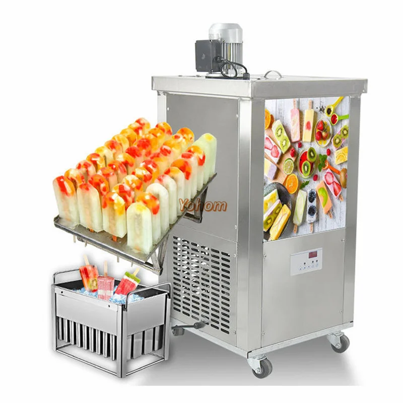 Commercial Ice Lolly Popsicle Making Machine Stick Ice Lollipop Pop Maker Machine with Different Shape Mold