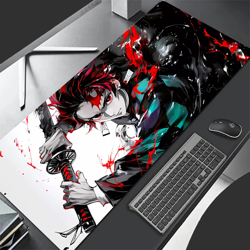 

Mousepad Computer Gaming Accessories HD Keyboard Pad D-demon Slayer Tanjiro Office PC Rubber Mouse Pad Decoracion Desk Mouse Mat
