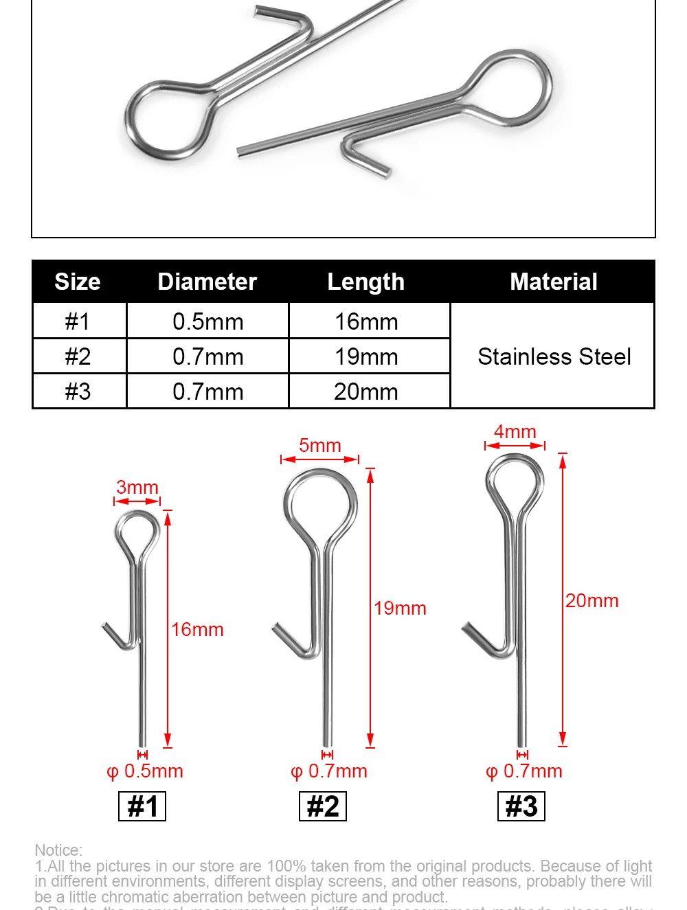 Palisander Angeln Köder Stinger Spike Verbindungs Pins Nadel Wirbel Für Weiche Köder Köder Feste Lock Assist Zubehör Tackle 100 stücke – Detail 2