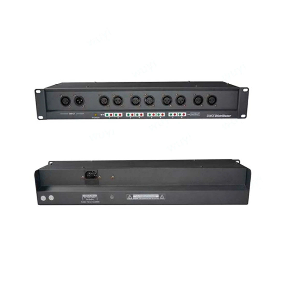 Hanging DMX Distributor Stage Lighting Console DMX512/1990 Signal Amplifier 1in 2-4-6-8 out Photoelectric Isolation Splitter