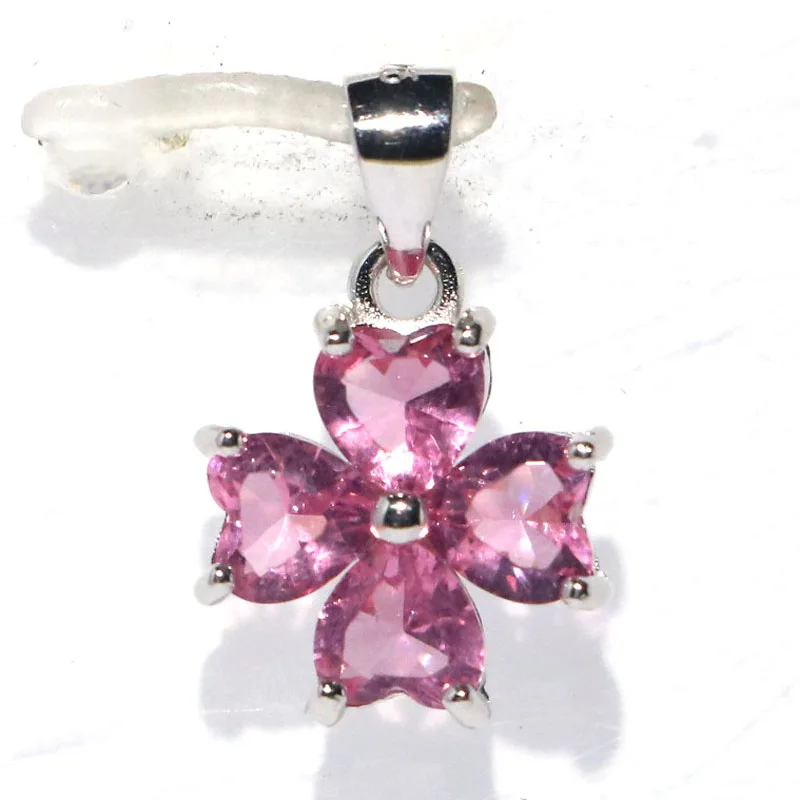 Buy 3 Get 1 Free 17x12mm 1.7g Real 925 Solid Sterling Silver Pendant Color Changing Zultanite Pink Tourmaline Women Engagement