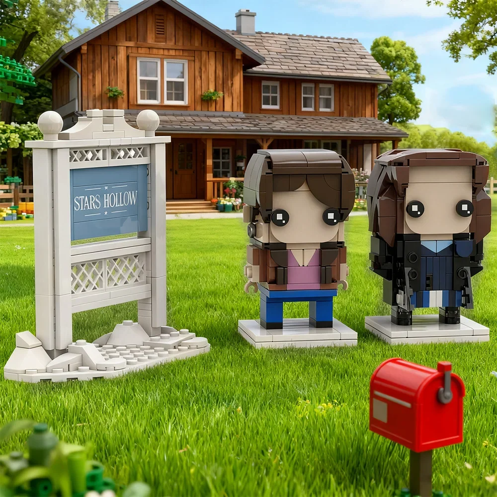 

MOC Movie Gilmore Girls Figure Bricks Model Gilmore Girls Lorelai and Rory Action Figures Building Blocks Assemble Kids DIY Toys