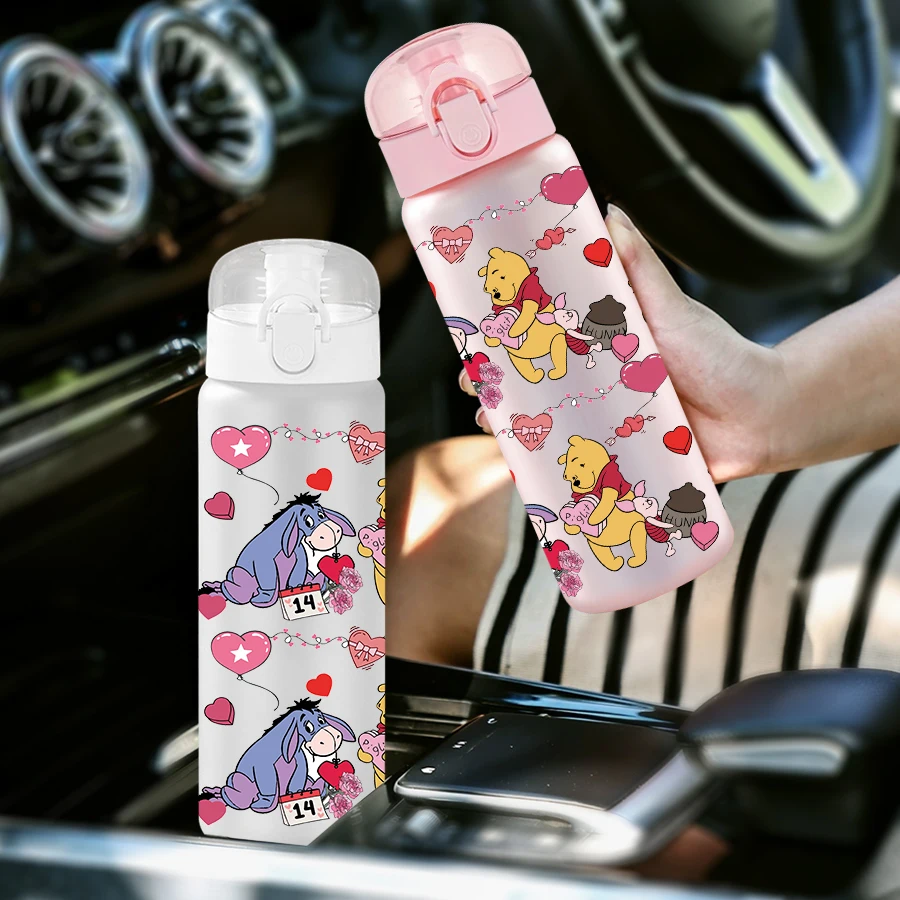1 قطعة ديزني ويني ذا بوه/النمر/منقوشة 26 أوقية زجاجة مياه بلاستيكية كوب رياضي كهدية عيد ميلاد/العودة إلى المدرسة