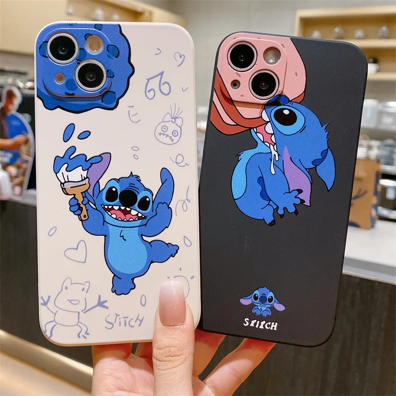 Disney Stitch Phone Case for Apple IPhone 7 8 SE2 7Plus 8Plus XS Max 11 Pro 12 Pro TPU Phone Back Cover Cute Cartoon Shell Gifts