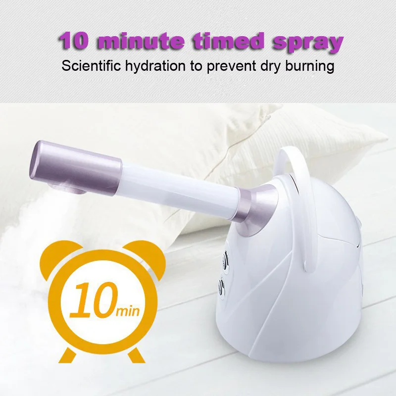 美容サロン スパ 家庭用 3in1 ナノミスト フェイシャルスチーマー スキンケア ウォーマー フェイス コールドスプレー ホットクール スチーム加湿器 バポライザー