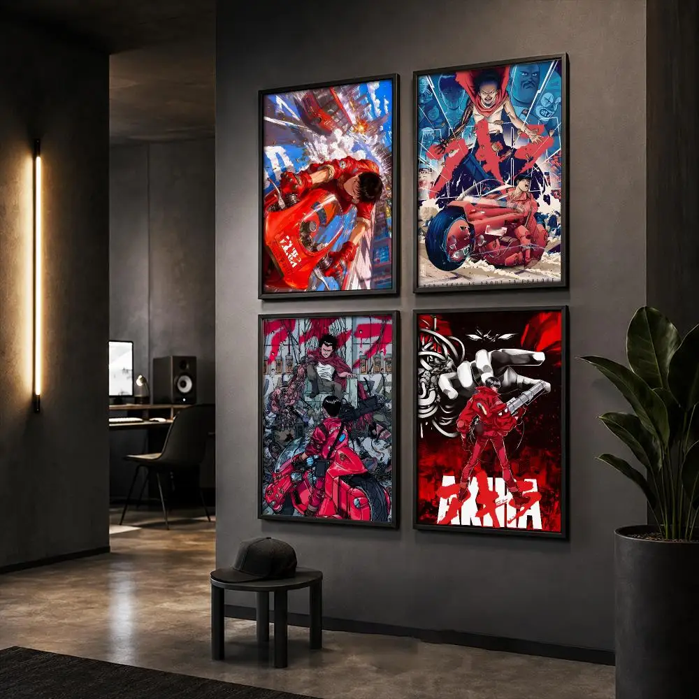 Japanese Anime A-Akira Poster HD Home Wall Stickers House Hallway Living Room Bedroom Bar Office Decor Art Prints