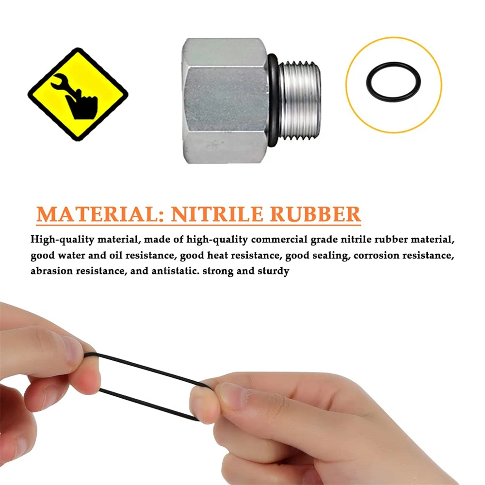 Nitrile Sealing Gasket Kit Oil Resistance High-temperature Repair Box Multimodal Washersfor Plumbing Repair Rubber O-rings