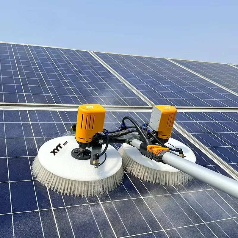 Solar Panels Cleaner Machine Robot Double Head Solar Panel Cleaning Brush XYT