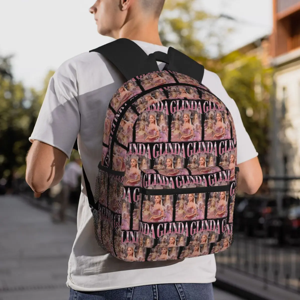 حقيبة ظهر مدرسية للطلاب من Wicked The Musical Changed For Good Glinda Elphaba حقيبة نهارية للأولاد والبنات وحقائب الكتب #6