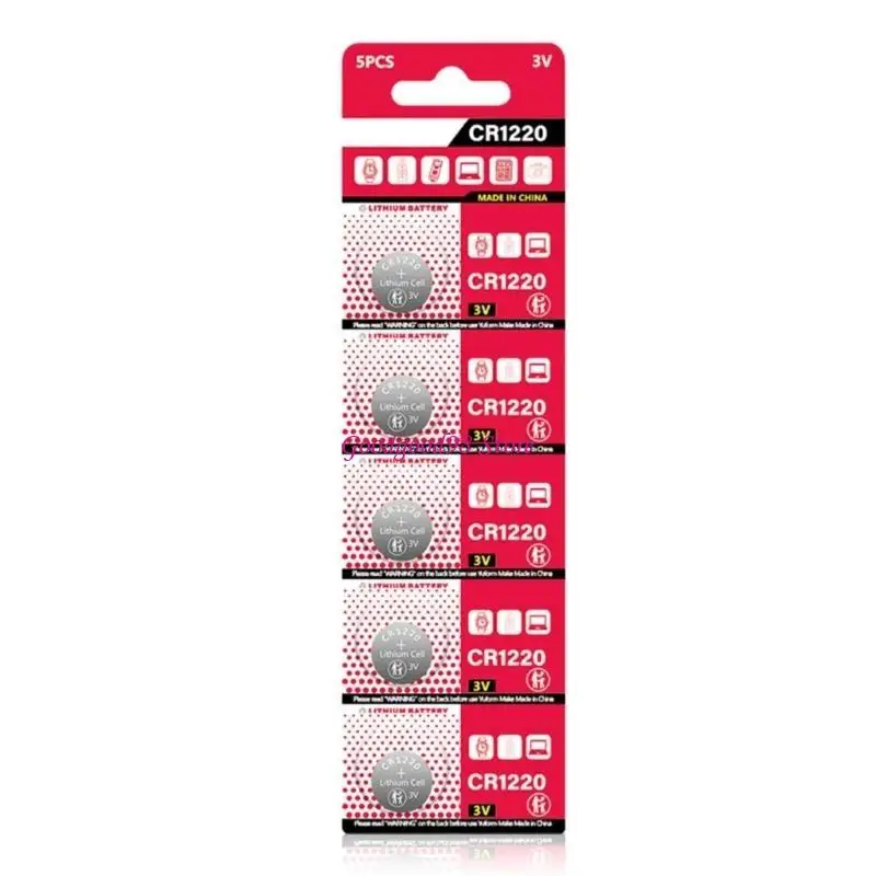 

10Pcs 3V Coin Cell Batteries for Small Electronics DL1220 BR1220 ECR1220 LM1220