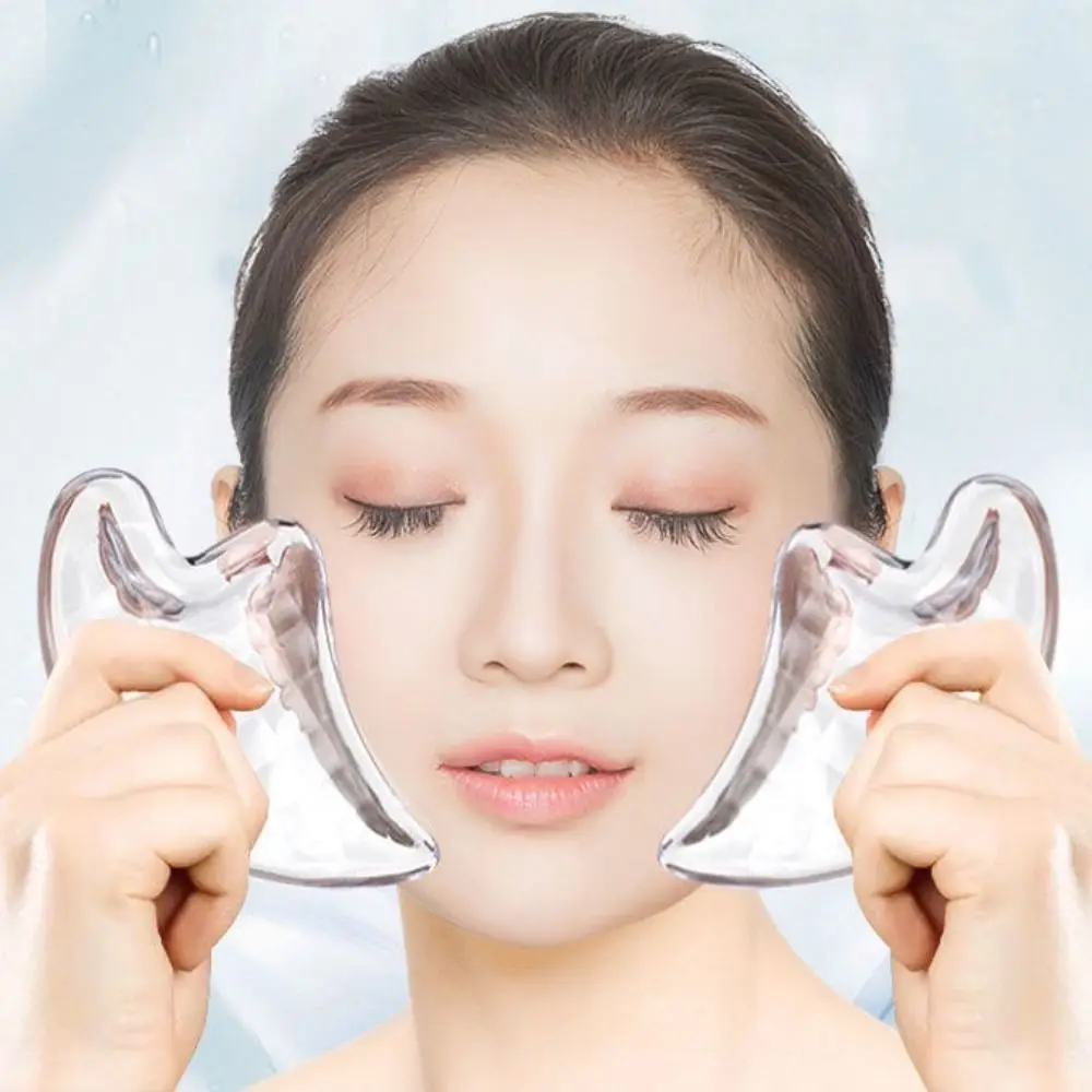 Portable Resin Massage Board Skin Scraping Manual Guasha Plate Face Neck Back Body Legs SPA Massager Scrapers Tools