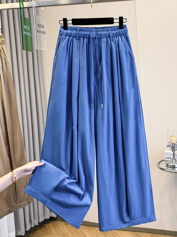 

Брюки-баллоны с высокой талией и широкими штанинами, свободные, удобные, повседневные, в винтажном японском стиле, прямого кроя, летние брюки