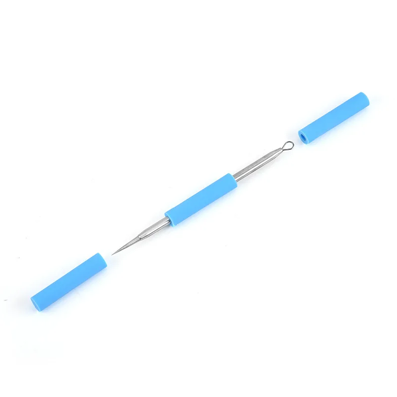 Edelstahl Mitesser Entferner Silikon Hülse Anti Akne Makel Schwarz Kopf Extractor Flecken Poren Reiniger Hautpflege Werkzeug