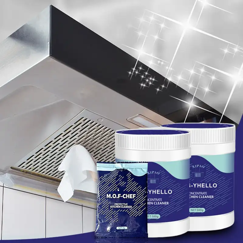 Detergente concentrato per l'inquinamento da olio pesante detergente per macchine per fumatori da cucina in polvere per pulizia sgrassante forte per uso domestico