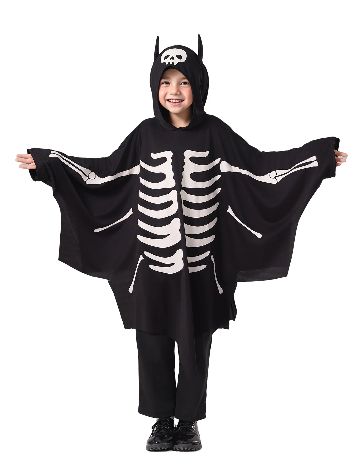 الأولاد مضيئة شبح الخفافيش تأثيري كيب الرعب تحت عنوان حفلة الزي للأطفال أزياء الهالوين #4