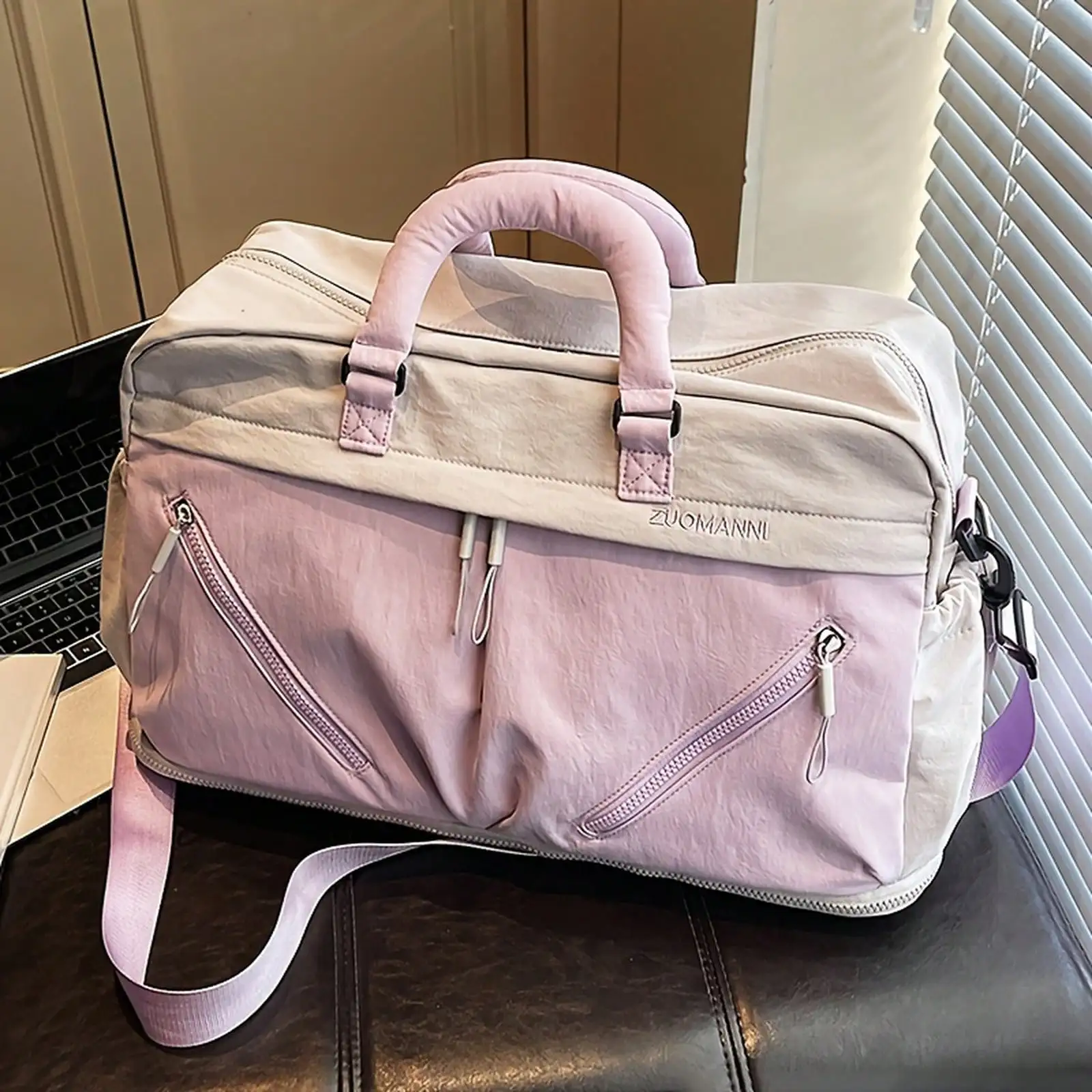 Expandable Travel Luggage Bag, Portable Weekend Overnight Bag, Large-Capacity Sports And Fitness Storage Bag