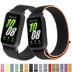 Funda + bucle de nailon para Samsung Galaxy Fit 3, accesorios de correa, pulsera de correa de repuesto ajustable transpirable, banda galaxy fit3
