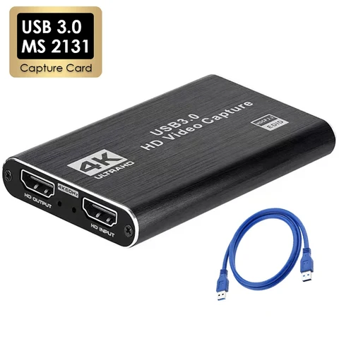 4K USB 3.0 Video Capture Card HDTV 1080P 60Hz HD Video Recorder Grabber…
