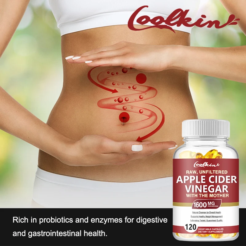 Apple Cider Vinegar Capsules - Weight Management Detox Relieve Bloating and Constipation, Improved Digestive Health