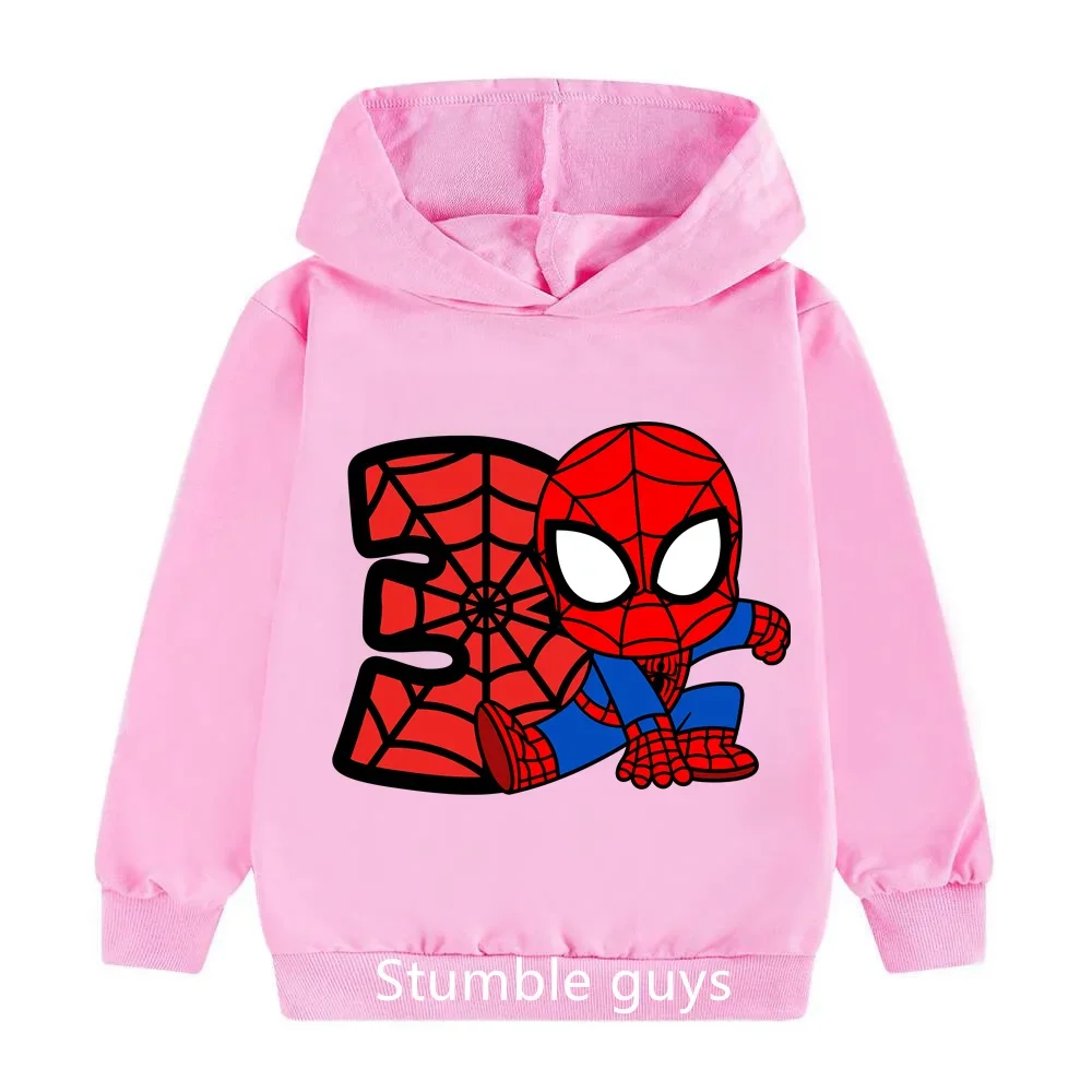 Children\'s Spiderman Hoodie Kids Clothes Girls Clothing Baby