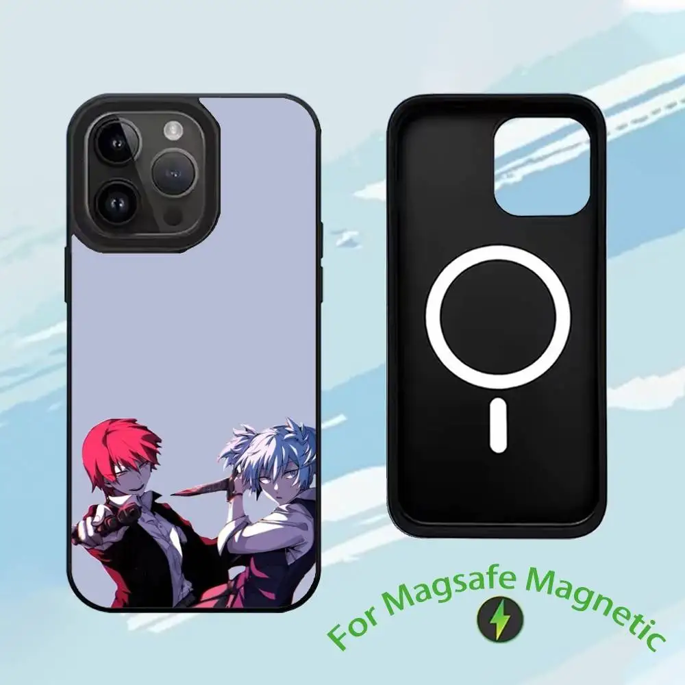 حافظة هاتف أنيمي A- اغتيال الفصول الدراسية-m لهاتف آيفون 17,16,15,14,13,12,11,Plus,Pro,Max لغطاء الشحن اللاسلكي Magsafe