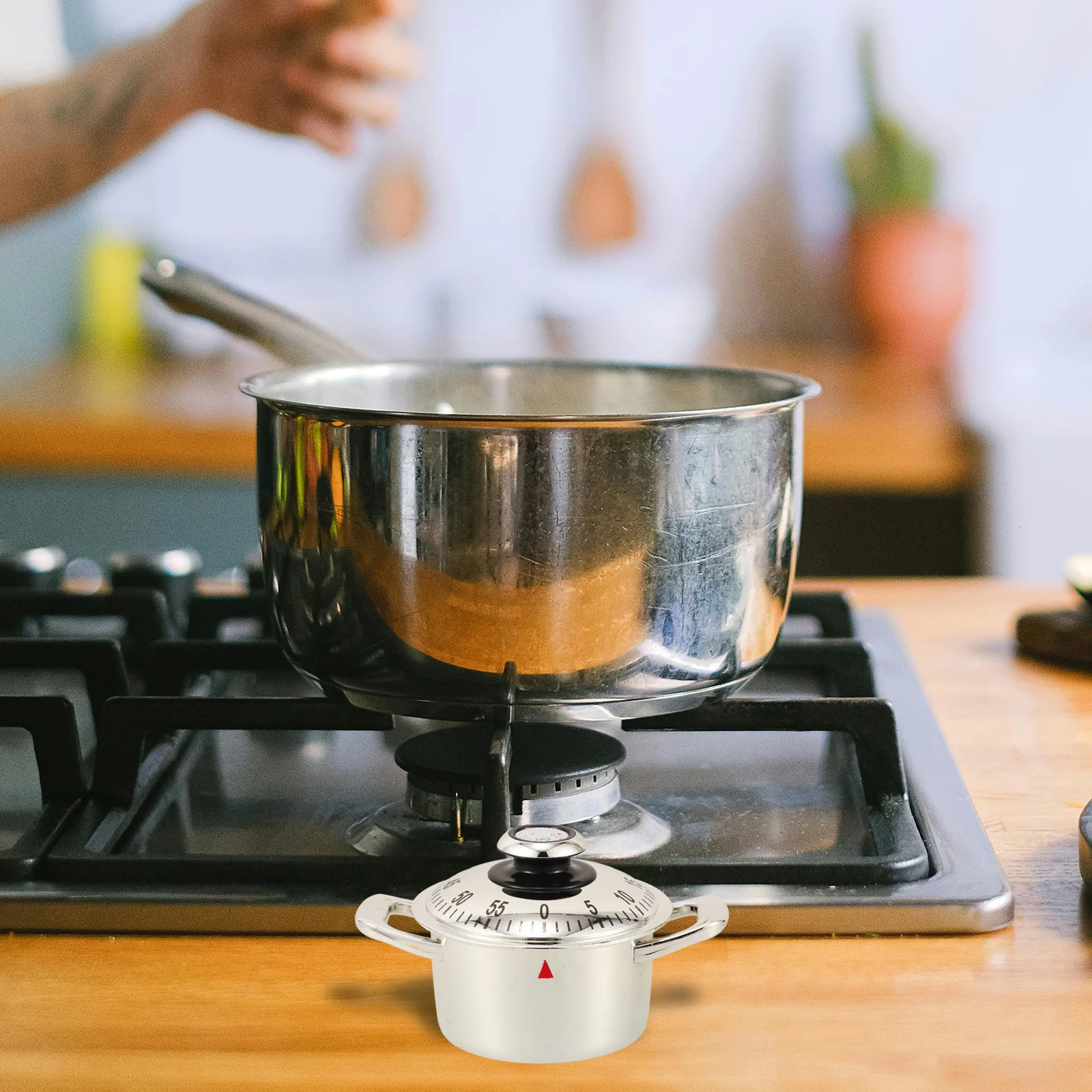 

Kitchen Timer 60 Minute Countdown Mechanical Rotating Alarm For Cooking Baking Egg Reminder Lightweight Compact Design