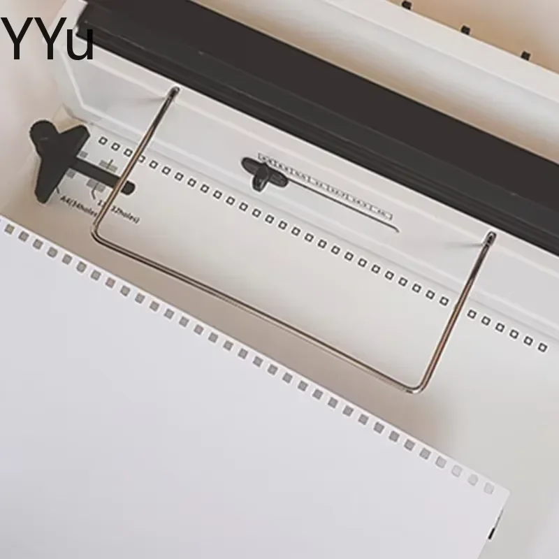 for Coil Binding Machine A4 Double Loop Wire Binder 34 Hole Puncher Office Bookbinding Equipment Iron Ring Spiral Notebook