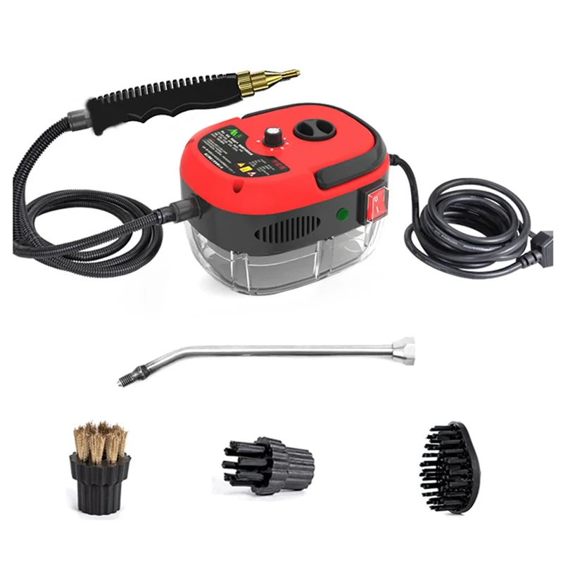 

A71P Steam Shot Cleaner High Temperature Sterilization Air Conditioning Kitchen Hood Car Cleaner Home Appliances (EU) Red