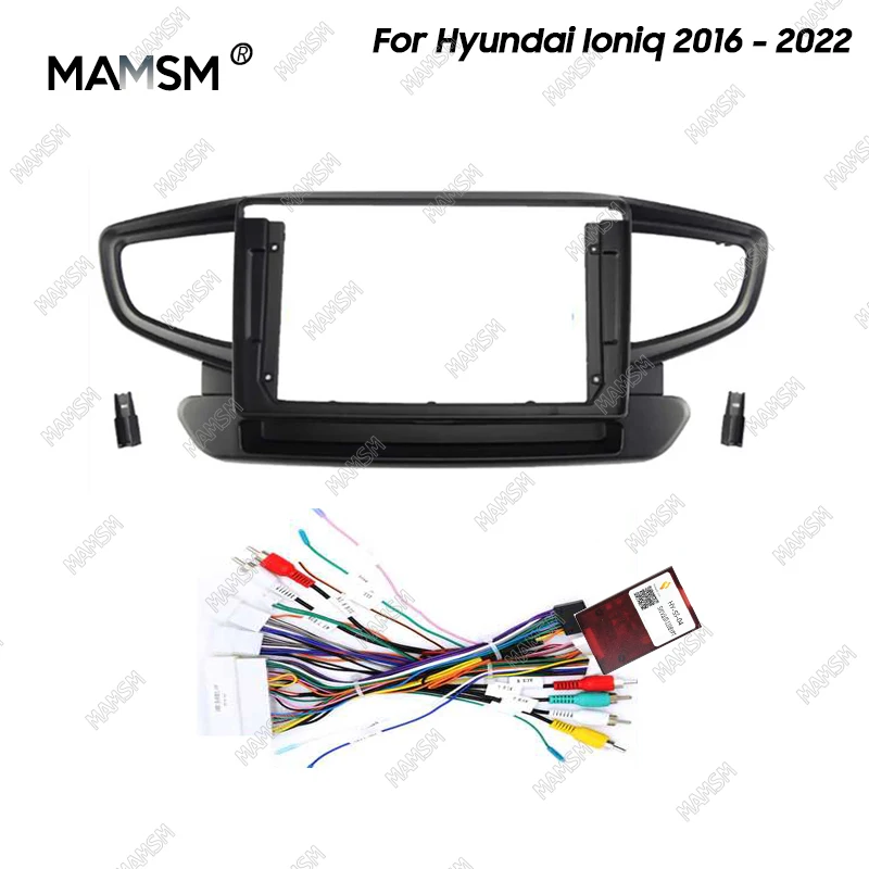 

MAMSM Car Frame Fascia Adapter Android Big Screen Radio Fitting Panel Kit For Hyundai loniq 2016 2017 2018 2019-2022 9 inch