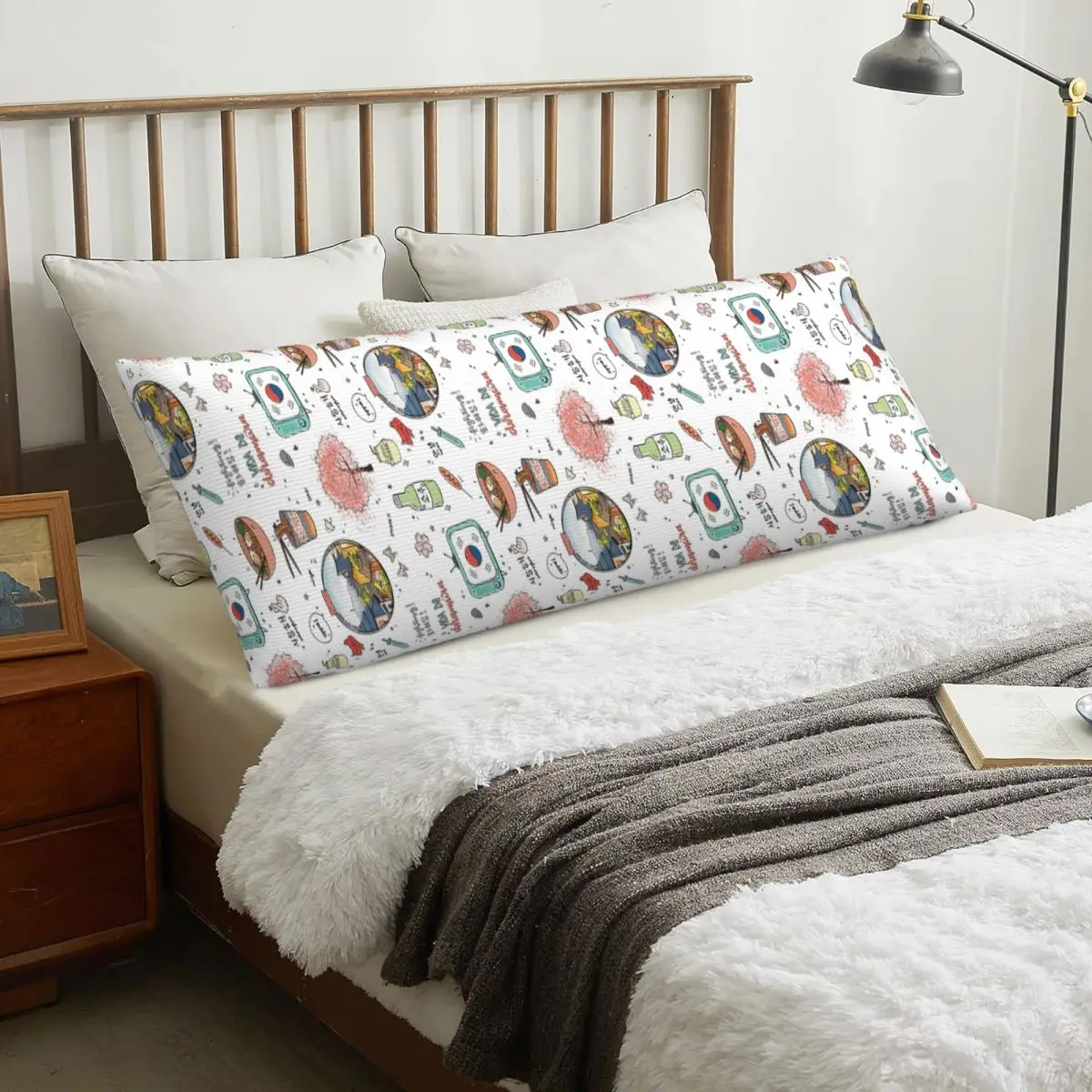 Kdrama Dorama Drama coreano k-drama Soju Corea flor de cerezo funda de almohada rectangular funda de cojín decoración dormitorio hogar almohada