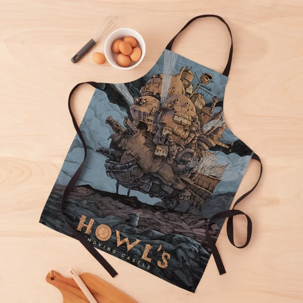 

Vintage Huge Castle Apron Funny kitchen utensil Apron