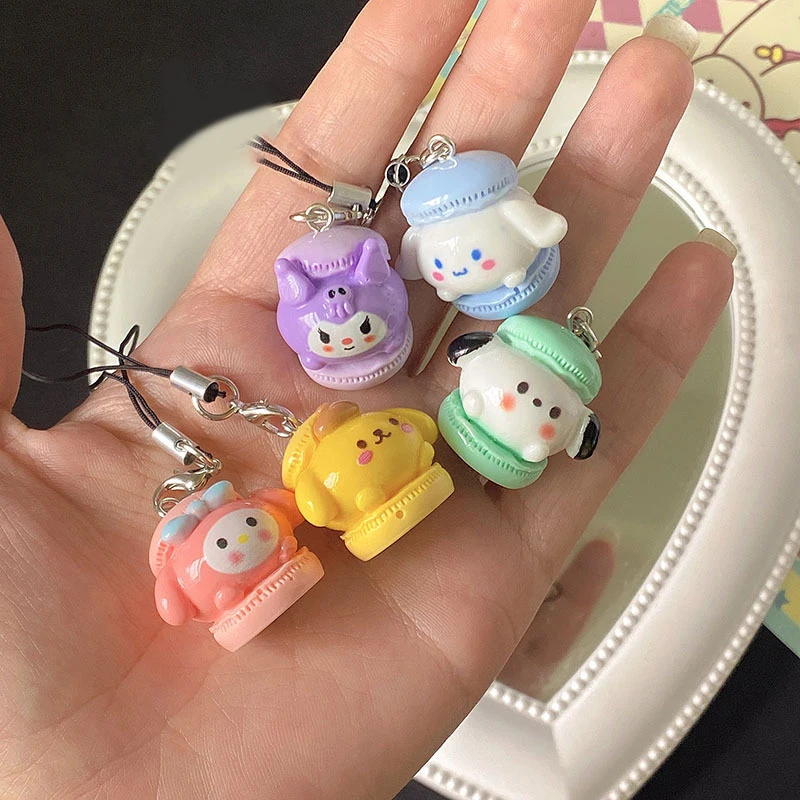 Sanurgente Anime My Melody Bag Keychain, Cinnamoroll Cartoon, Cute Phone Pendant, Girly Items Key, JOBag Pendant, Rope Decoration