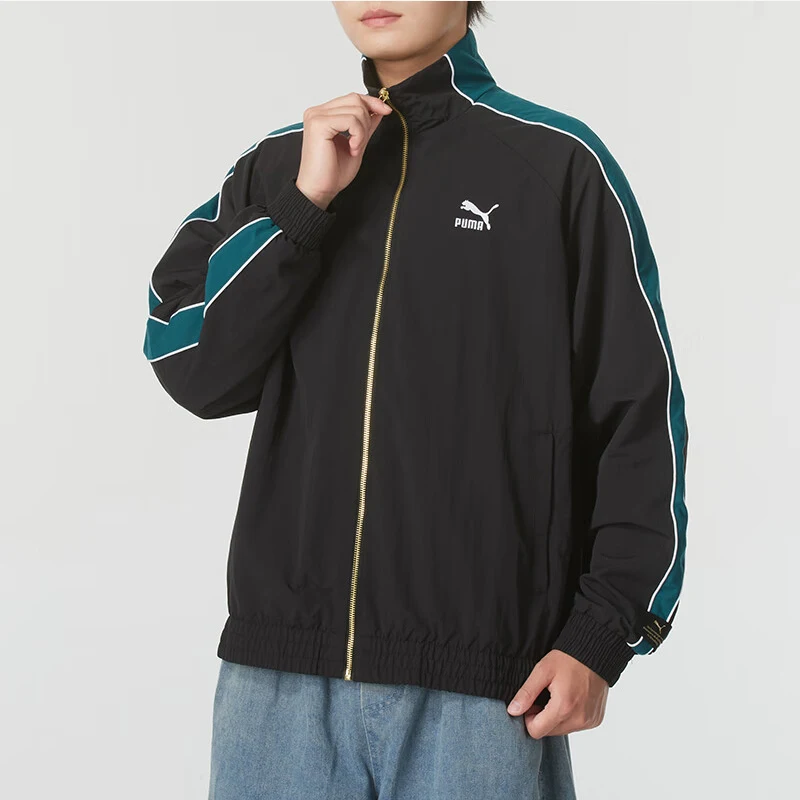 

Puma genuine autumn new unisex stand up collar loose sports casual woven jacket 629048-01