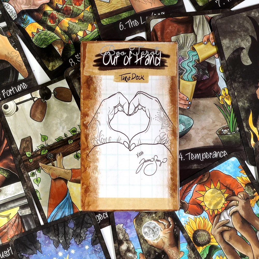 

Колода Таро Out of Hand от Джейми Сойера. Уникальные иллюстрированные вручную карточки Таро для самоотражания и духовного руководства.