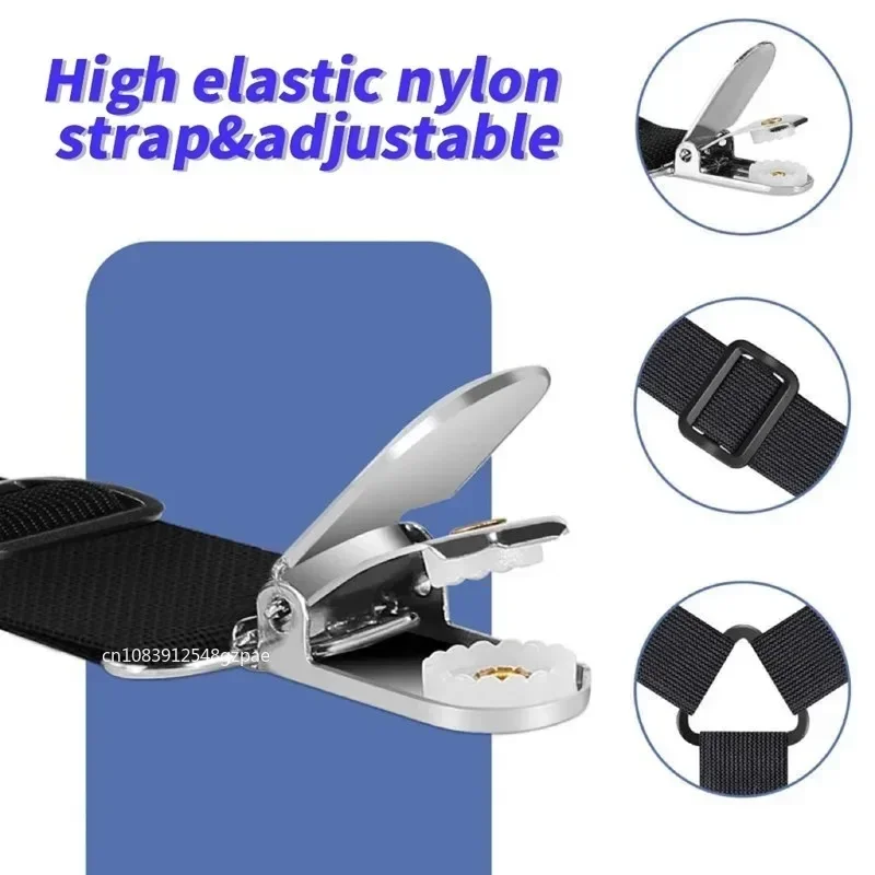 4Pcs/Set Adjustable Bed Sheet Grippers Belt Fastener Bed Sheet Clips Mattress Cover Blankets Quilt Holder Organize Gadgets