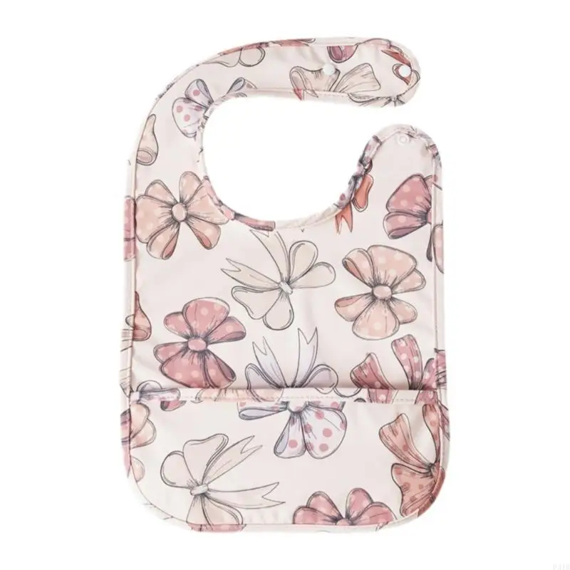

Rainfproof Baby Bibs Soft Comfortable Feeding Smock Lovely Pattern Newborns Bibs Comfortable for Toddlers 6 Months & Up P31B