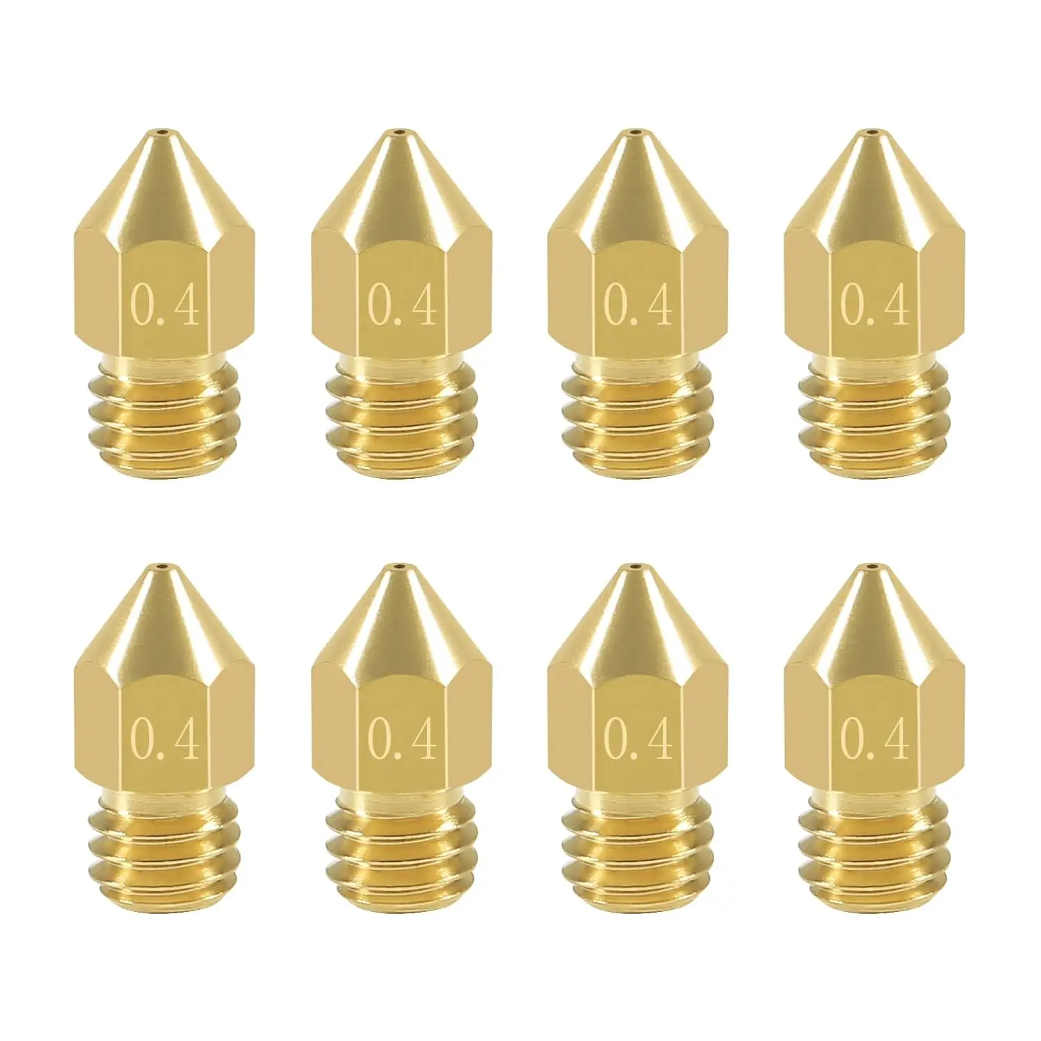 MK8 Extruder Nozzles 3D Printer Nozzles for Creality Ender 3/3 Pro/3 V2, Ender 5/5 Pro, CR-10/10S, Makerbot, Anet A8 3D Printer