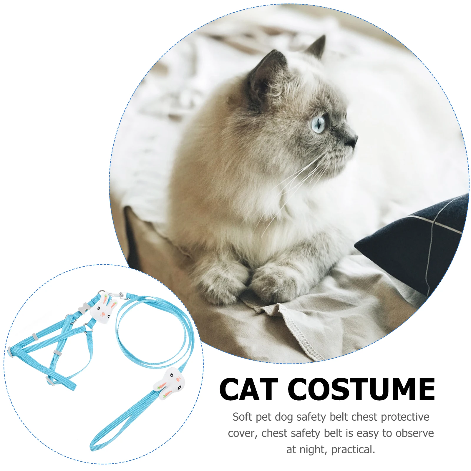 

Adjustable Pet Harness Set For Puppy Dog Cat Durable Breathable Walking Outdoor Activity Pet Supplies Dog Vest Leash Cat Vest