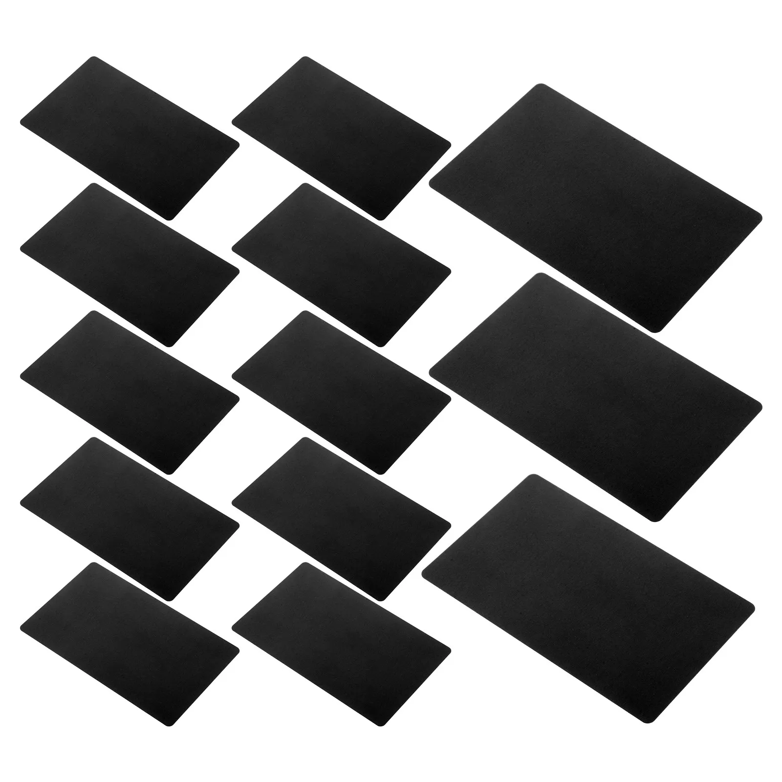 

200Pcs Blank Aluminum Cards Ultra-Thin Metal Business Card Blanks for Laser Engraving Personalized Name Plates Tags