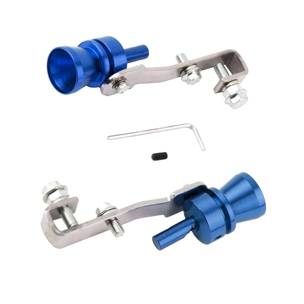 

2pcs Car Turbine Whistle Exhaust Sounder Loud Noise Maker Durable Sound Simulator Tailpipe Roar Tuning Accessories Blue