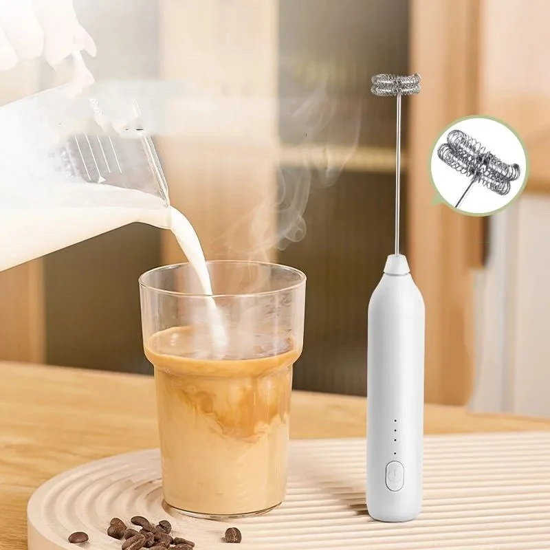 Electric Coffee Milk Foaming Mixer Handheld Egg Beater for Home Coffee Cream Mixer and Frother Automatic Kitchen Mixing Tool view 2